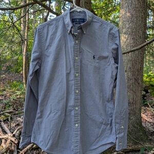 Polo by Ralph Lauren Men's Blue Checkered Shirt